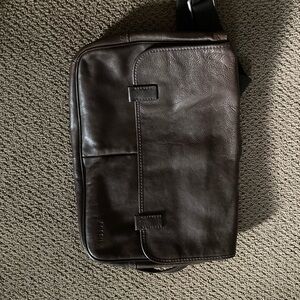 Fossil Leather Messenger Bag